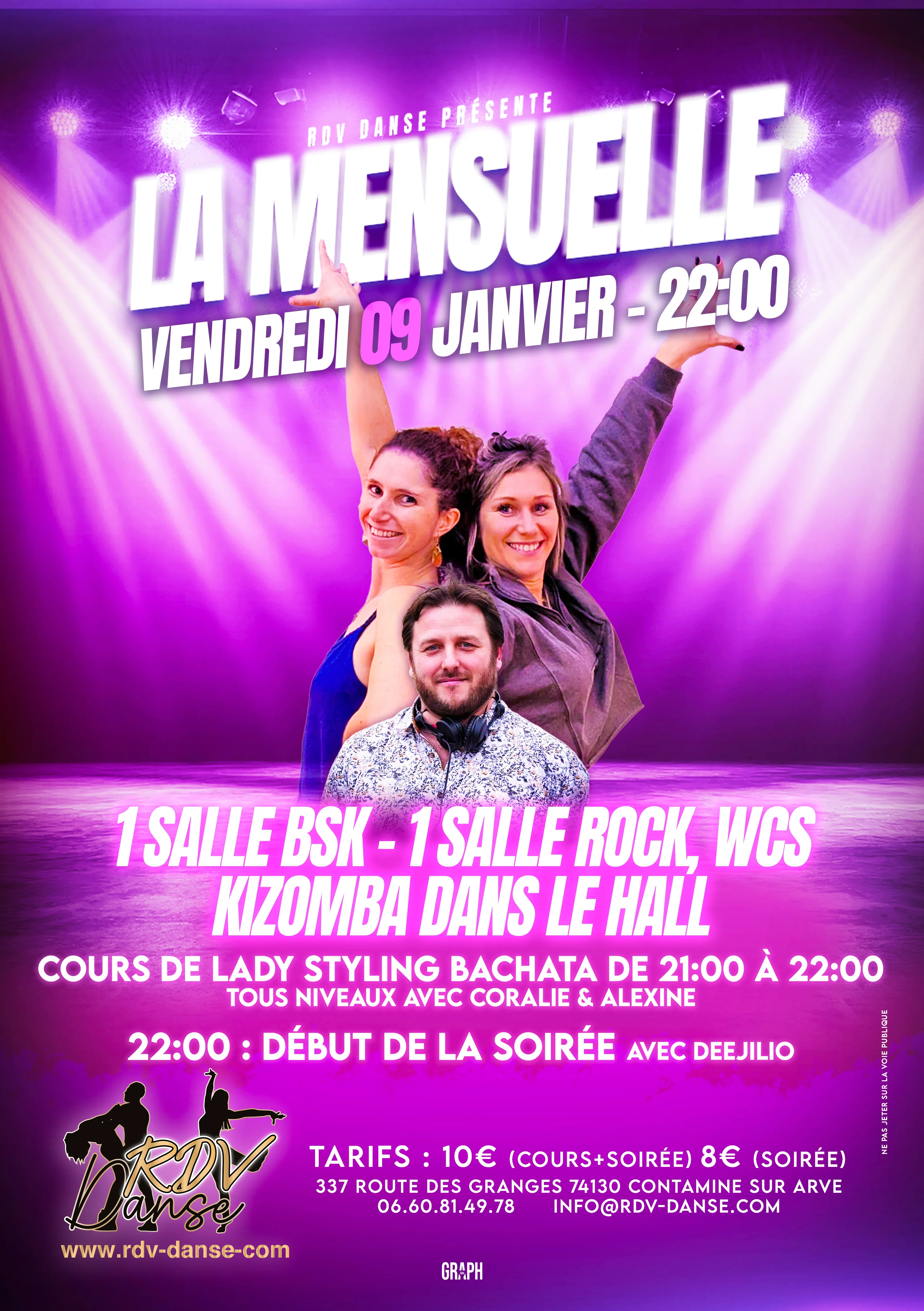 La Mensuelle - Soirée dansante - 09 janvier 2026